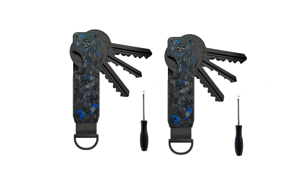 1/2 PCS Metal Key Organizer Key Holder Aluminum Alloy Keychain for 2 to 6 Keys