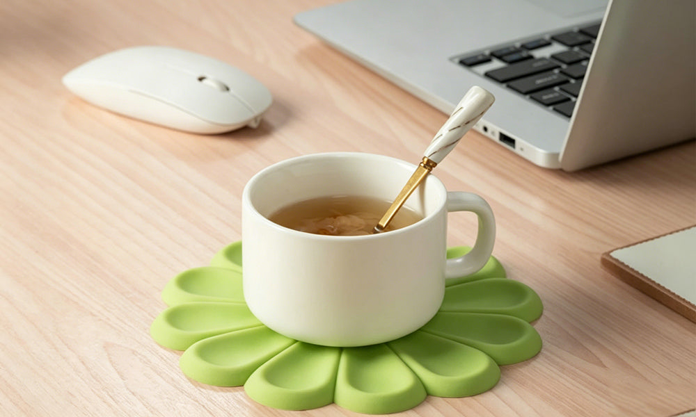3Pcs Silicone Trivet Mats Heat Resistant Hot Pads for Kitchen Table
