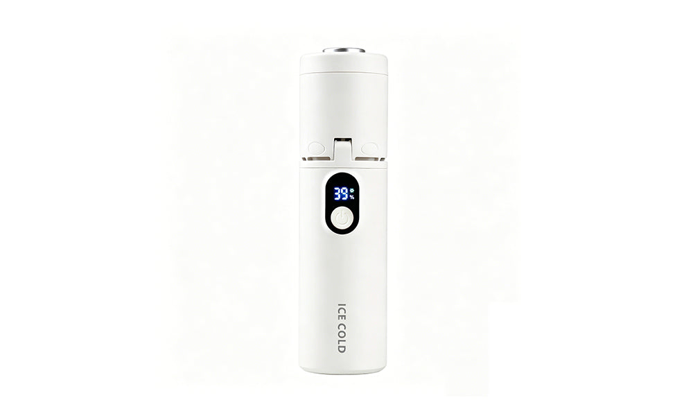 Foldable Handheld Cooling Fan with LED Display for Travel Office
