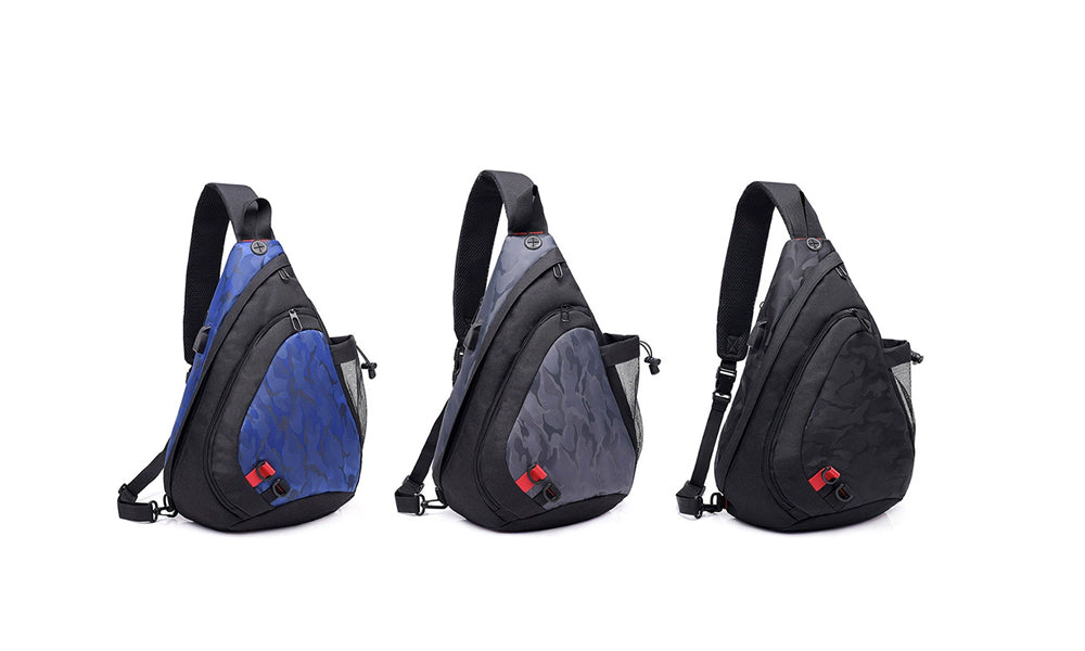 Mens Large Sling Bag Cross Body Chest Pack for Gym Travel