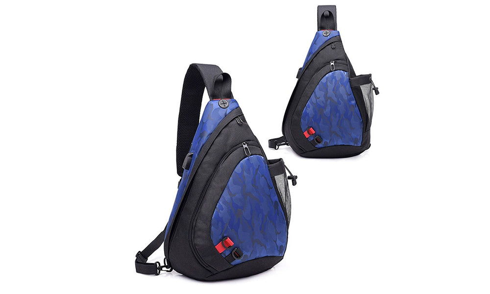 Mens Large Sling Bag Cross Body Chest Pack for Gym Travel