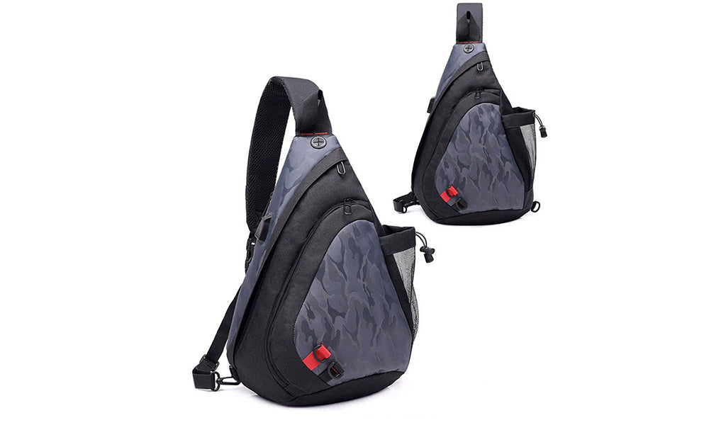 Mens Large Sling Bag Cross Body Chest Pack for Gym Travel