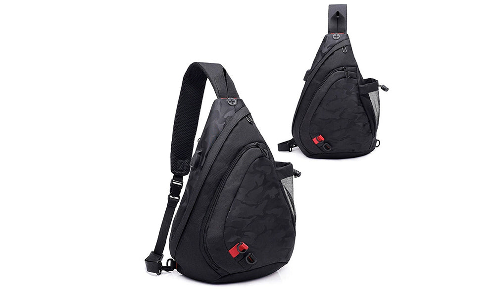 Mens Large Sling Bag Cross Body Chest Pack for Gym Travel