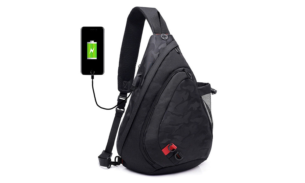 Mens Large Sling Bag Cross Body Chest Pack for Gym Travel