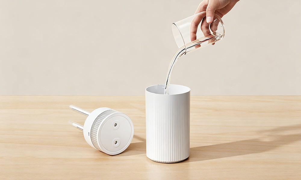 Portable Desktop Humidifier Dual Mist Humidifier with Night Light