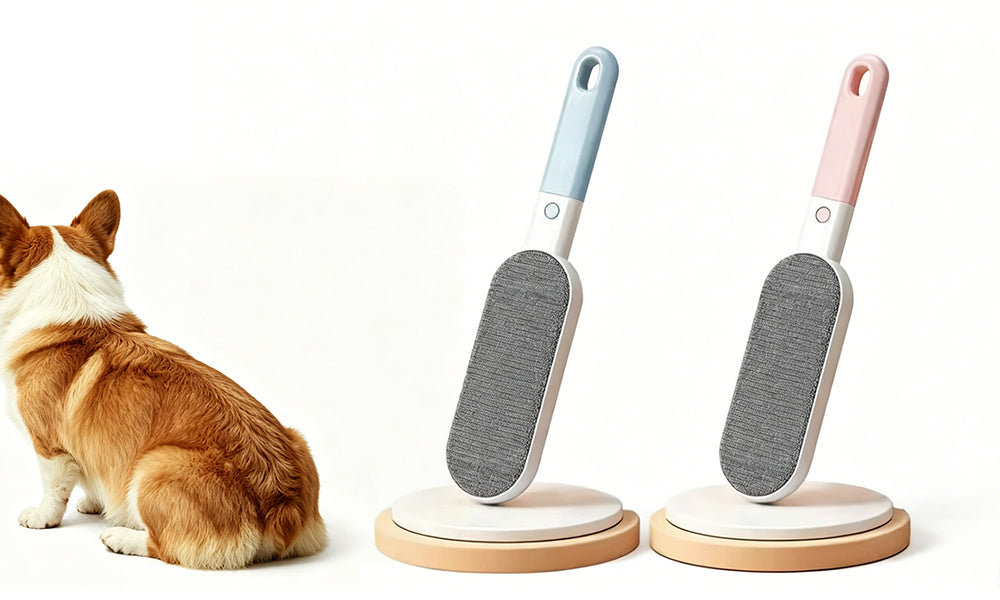 2Pcs Reusable Pet Hair Remover Brush Fabric Cleaning Brush for Clothes Sofa