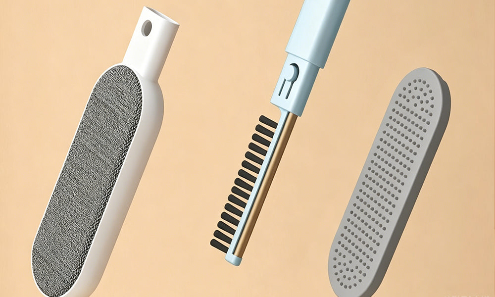 2Pcs Reusable Pet Hair Remover Brush Fabric Cleaning Brush for Clothes Sofa