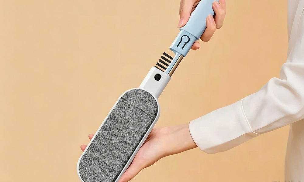 2Pcs Reusable Pet Hair Remover Brush Fabric Cleaning Brush for Clothes Sofa