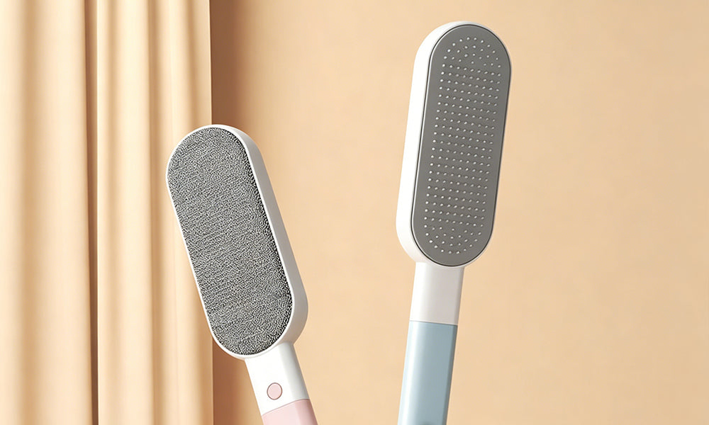 2Pcs Reusable Pet Hair Remover Brush Fabric Cleaning Brush for Clothes Sofa
