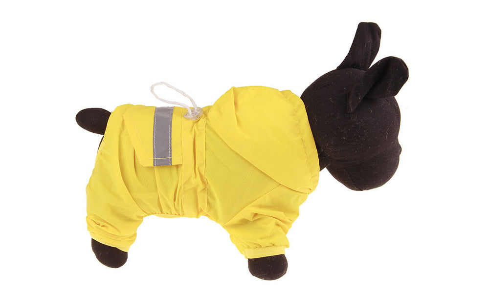 Waterproof Dog Raincoat with Hood Reflective Pet Rain Jacket