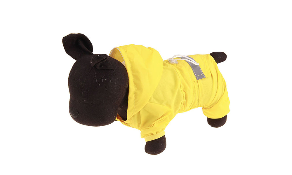 Waterproof Dog Raincoat with Hood Reflective Pet Rain Jacket