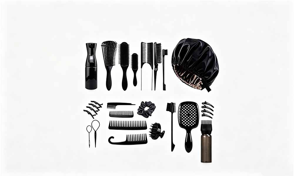 28Pcs Hair Comb And Detangling Brush Set Hair Styling Accessories Kit