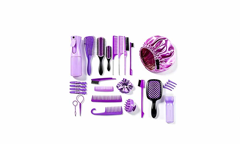 28Pcs Hair Comb And Detangling Brush Set Hair Styling Accessories Kit