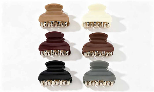 6Pcs Mini Hair Claw Clips for Fine Thin Hair Styling