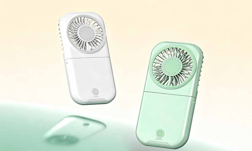 Portable Neck Hanging Turbo Fan with 7 Blades and 4 Speeds