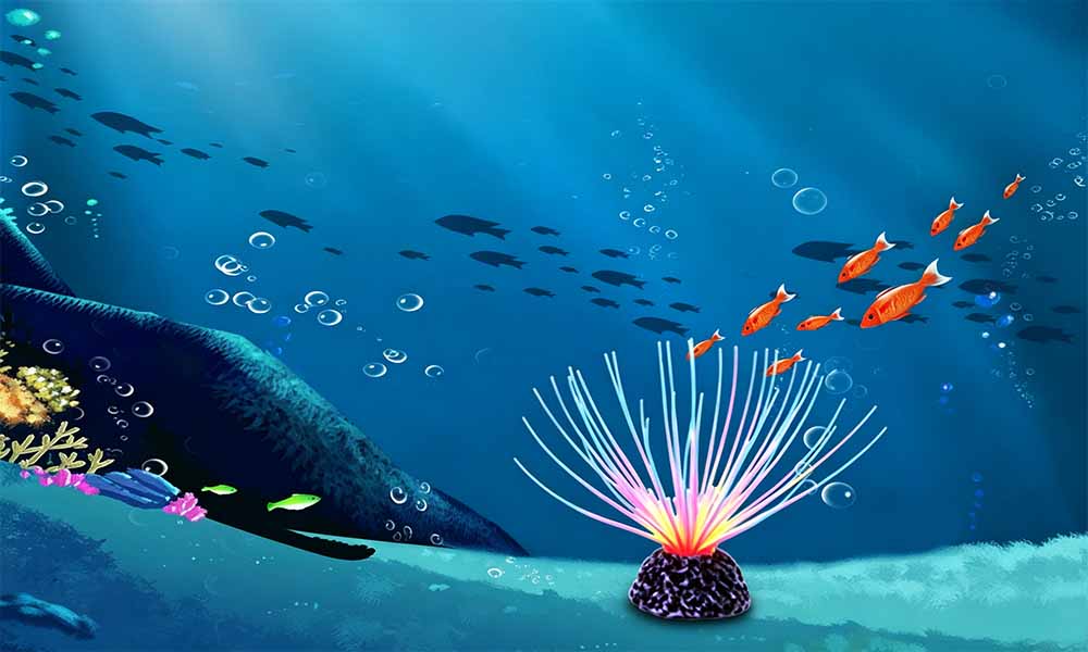 3PCS Soft Silicone Glowing Artificial Fish Tank Aquarium Decor Coral Plants Ornament