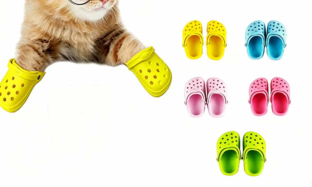 2 Pairs Dog Hole Shoe Comfortable Dog Cat Rain Boots Pet Sandals Running