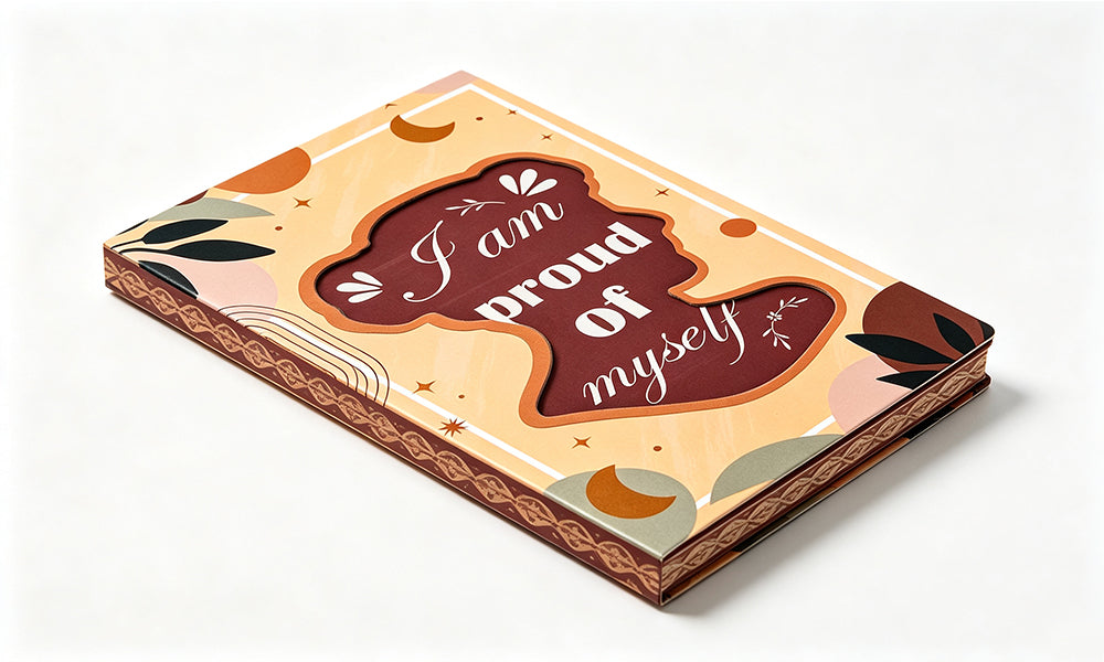 2 PCS Portable Hardcover Notebooks with Motivational Covers