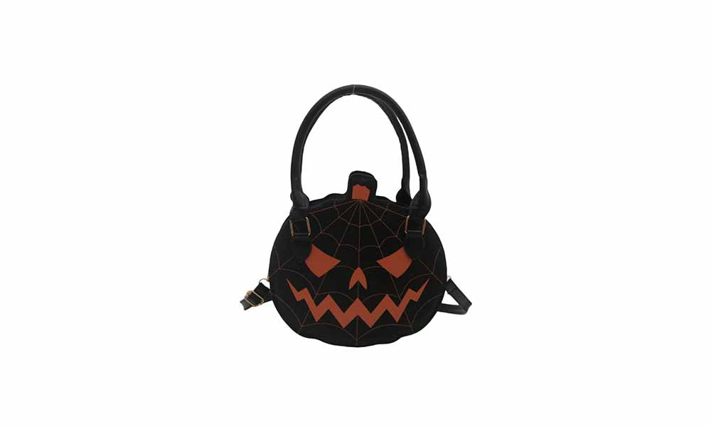 Pumpkin Shaped PU Shoulder Crossbody Bag for Halloween and Everyday Wear