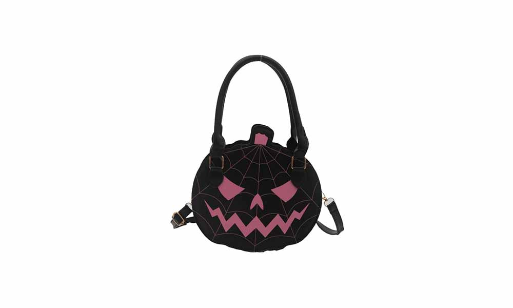Pumpkin Shaped PU Shoulder Crossbody Bag for Halloween and Everyday Wear