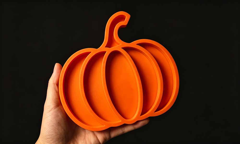 1/2PCS 3D Printed Halloween Pumpkin Storage Tray Jewelry Organizer Box