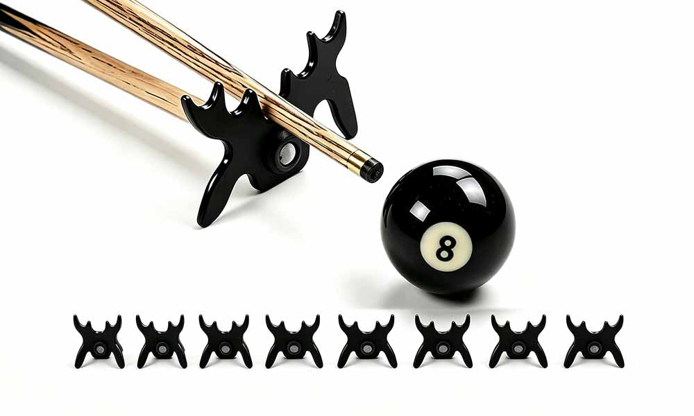 8/16PCS Black Butterfly Pool Cue Bridge Rests for American 8 Ball and 9 Ball