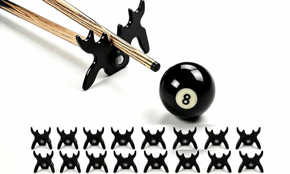 8/16PCS Black Butterfly Pool Cue Bridge Rests for American 8 Ball and 9 Ball
