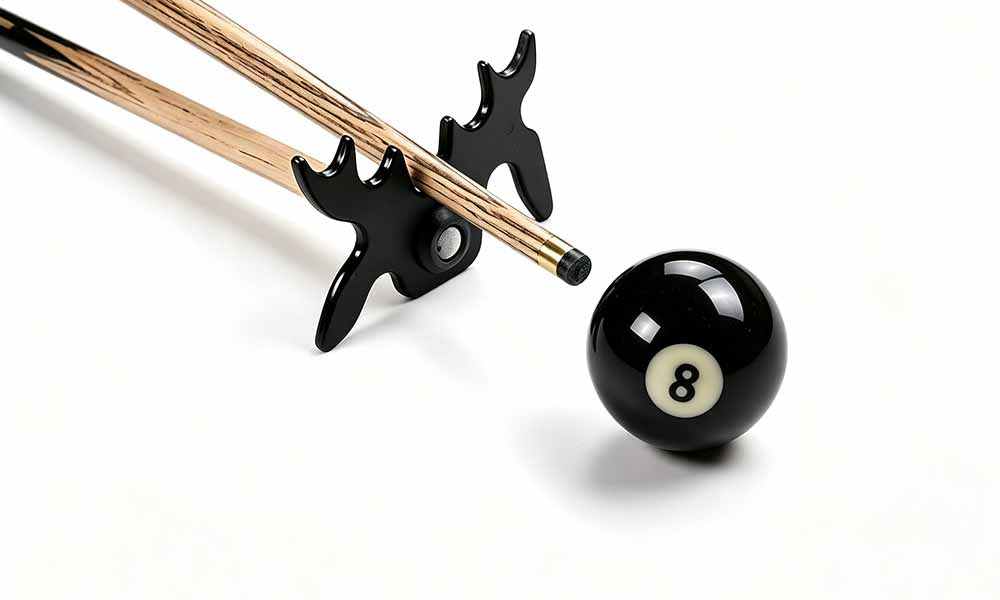 8/16PCS Black Butterfly Pool Cue Bridge Rests for American 8 Ball and 9 Ball