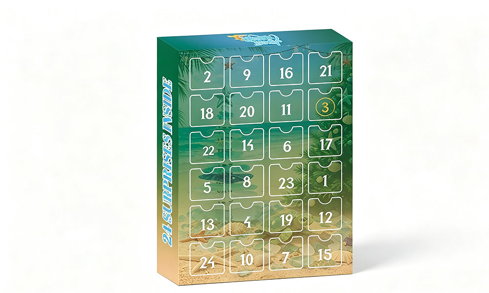 24 Day Christmas Advent Calendar 2D Acrylic Blind Box Tree Decorations