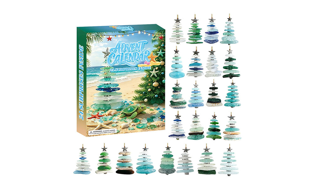 24 Day Christmas Advent Calendar 2D Acrylic Blind Box Tree Decorations