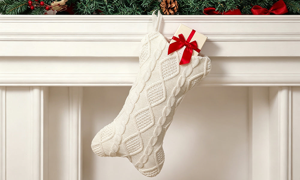 3 PCS Bone Shaped Christmas Stocking Decoration Gift Bags for Pets