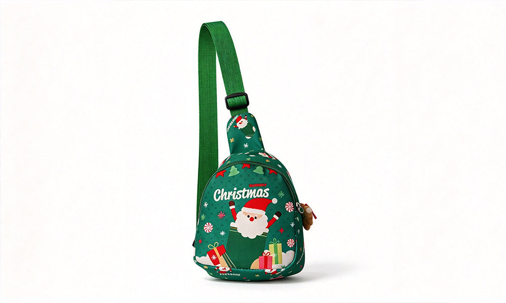 2 PCS Santa Christmas Gift Mini Backpacks for Boys Girls
