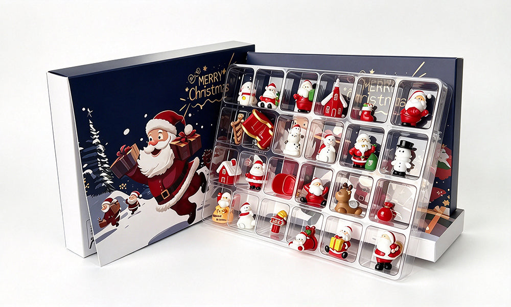 24 Day Christmas Advent Calendar Resin Miniature Decorations Blind Box