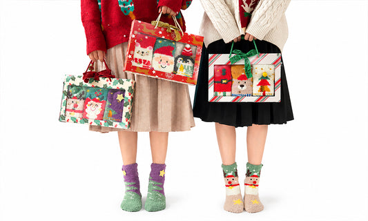 Winter Thickened Christmas Sock Gift Box for Women One Size