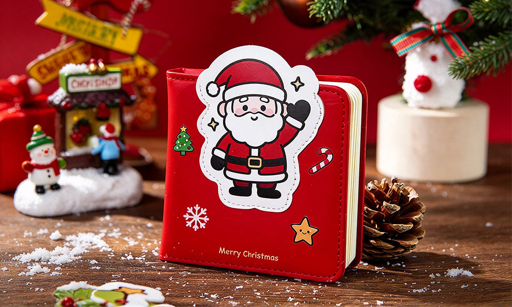 2PCS Christmas Square Blank Drawing Notebooks 96 Sheets 192 Pages