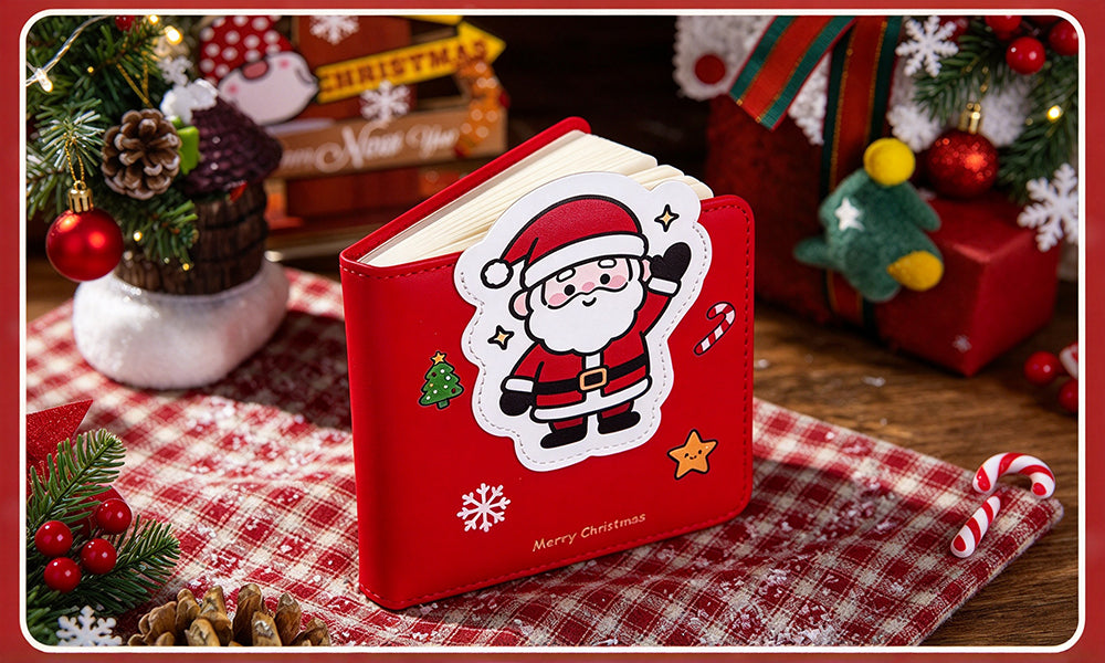 2PCS Christmas Square Blank Drawing Notebooks 96 Sheets 192 Pages