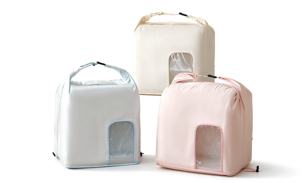 2 Piece Hand Compression Quilt Storage Bags with Valve and Clear Window