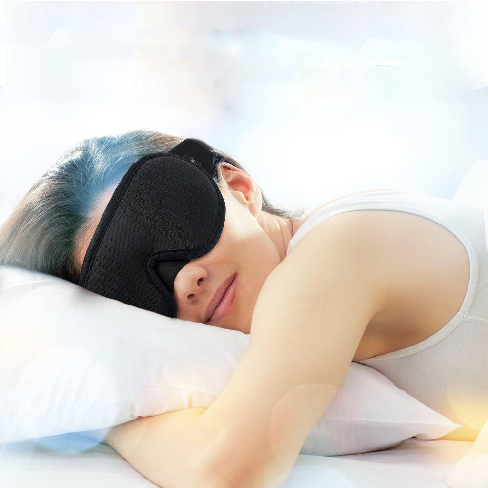 2Pcs 3D Sleep Eye Mask Travel Memory Foam Padded Shade Cover Sleeping Blindfold