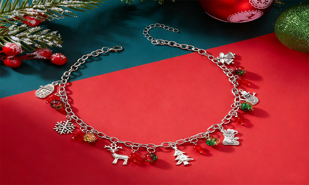 Christmas Necklace Jingle Bell Pendant Necklace