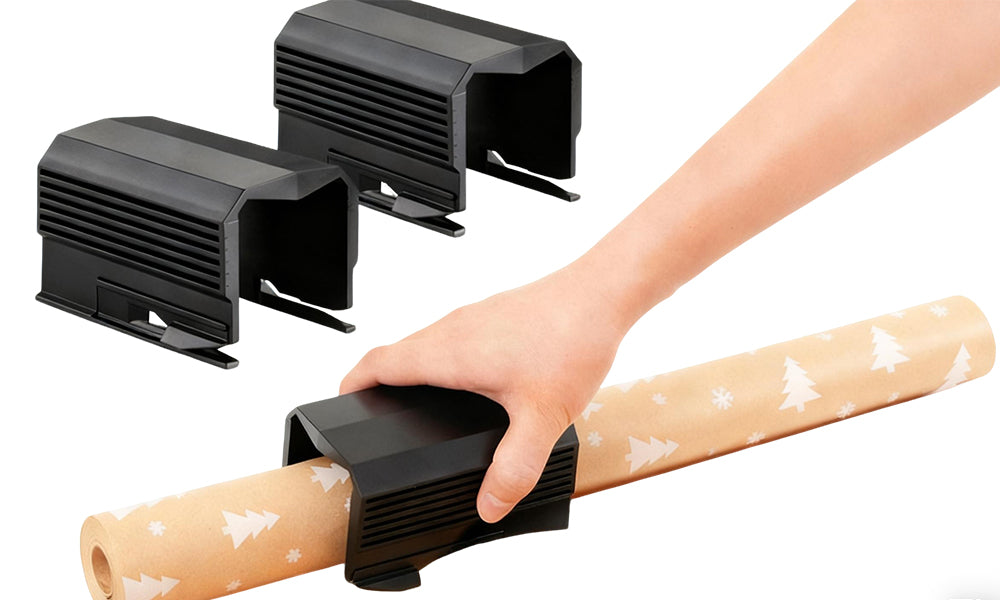 2PCS Wrapping Paper Cutter Set Gift Wrap Roll Cutting Tool for Christmas and Crafting