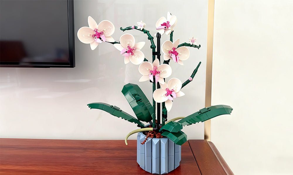 Lego Inspired Bouquet Block Set for Adults Artificial Flower Building Set