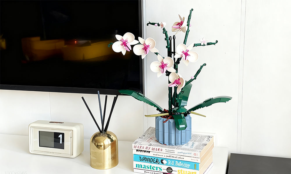 Lego Inspired Bouquet Block Set for Adults Artificial Flower Building Set