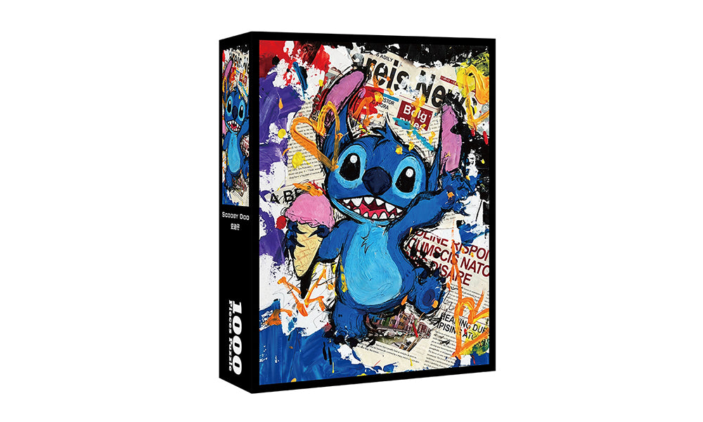 Stitch-Inspired 1000-Piece Laser Jigsaw Puzzle Gift Set