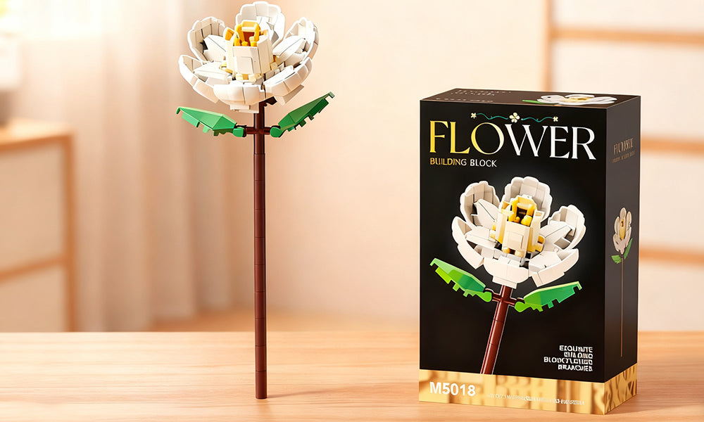 DIY Flower Bouquet Building Blocks Set Home Decoration Gift for Kids and Adults