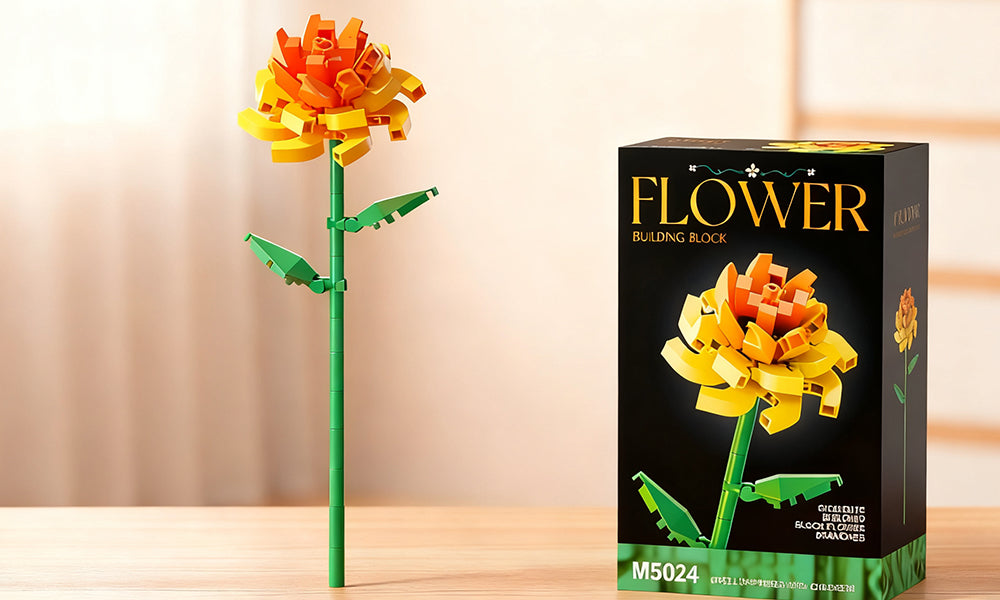 DIY Flower Bouquet Building Blocks Set Home Decoration Gift for Kids and Adults