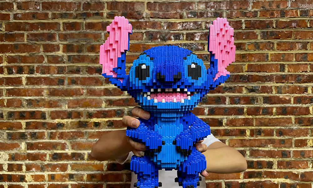 Stitch-Inspired Building Set Small Particle Building Blocks for Age of 14+