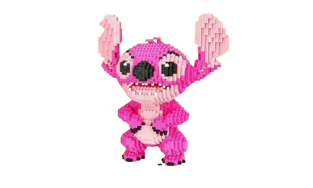 Stitch-Inspired Building Set Small Particle Building Blocks for Age of 14+