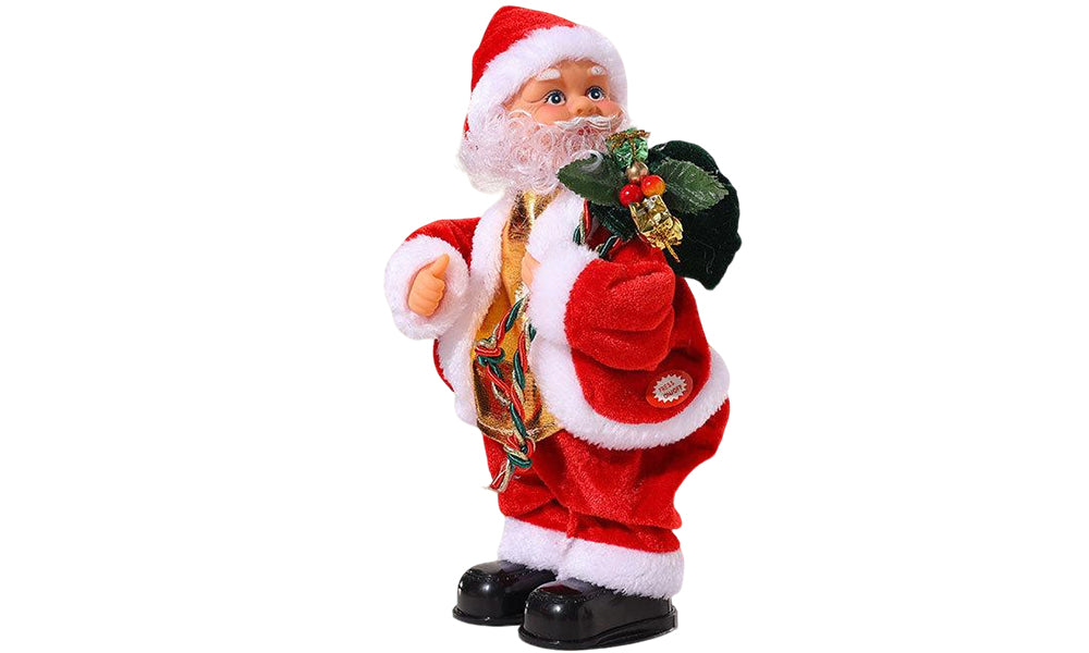 Electric Dancing Santa Claus with Guitar and Music Christmas Decoration Toy