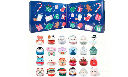 Micromallow-Inspired Advent Calendar with PVC Figurines Xmas Countdown Calendar
