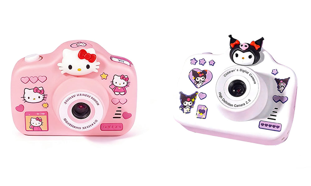Cartoon-Inspired 1080P Kids Dual Lens Digtal Camera with Stickers